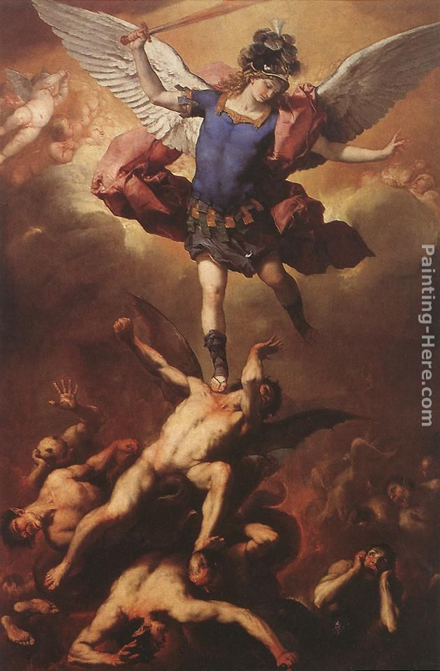 The Fall of the Rebel Angels painting - Luca Giordano The Fall of the Rebel Angels art painting